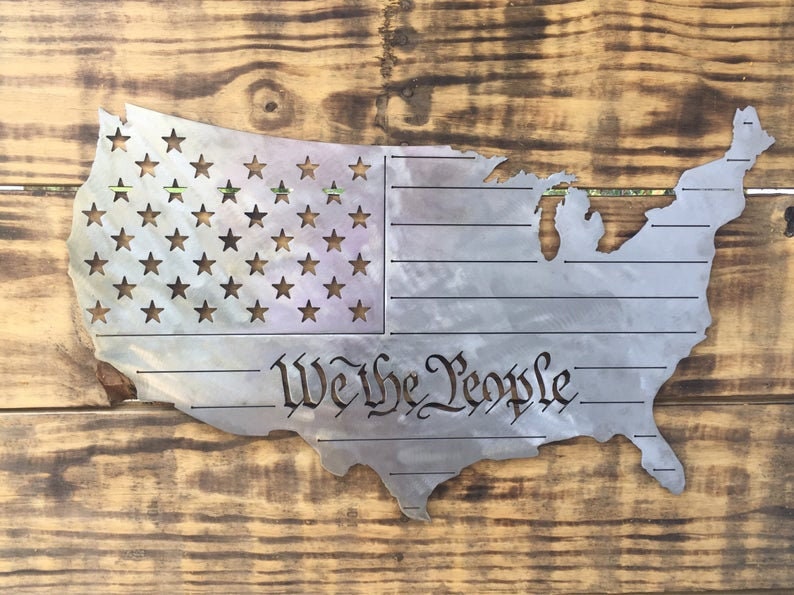 We the people USA Flag | Americana | History | American Heritage | USA Metal | USA | Patriotic
