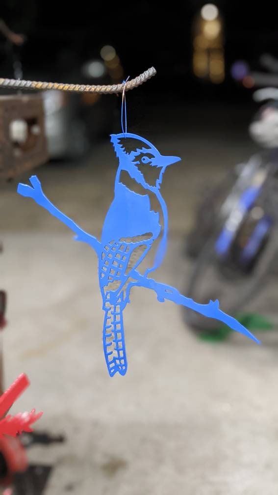 Metal Blue Jay | SteelBird | Cardinal | Metalbird |Tree Bird | Tree Art | Metal Birds | Hammer In | Steel Bird | Blue Jays