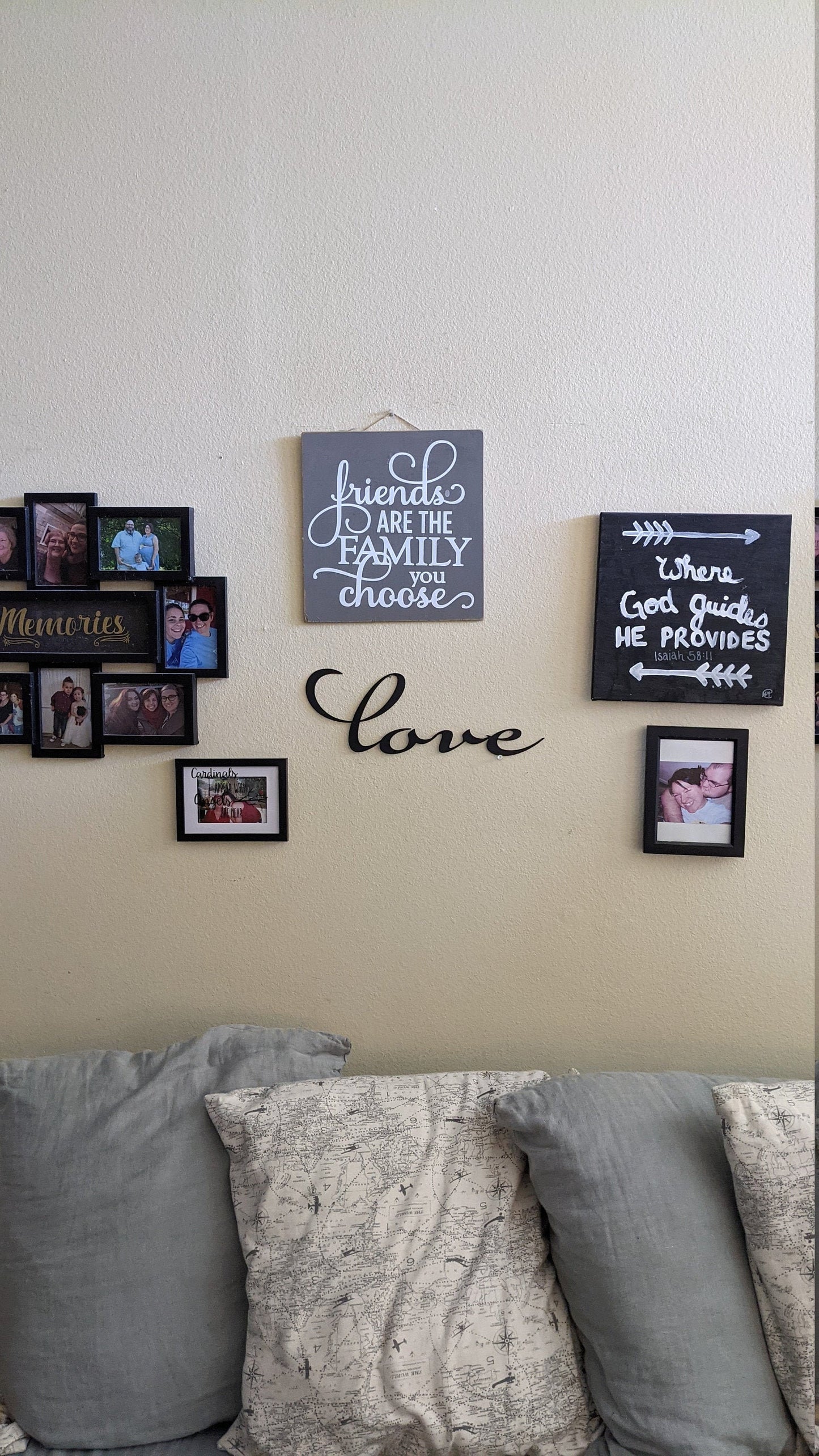 Metal "LOVE" cursive sign | Script Love | Love Wall Hanging