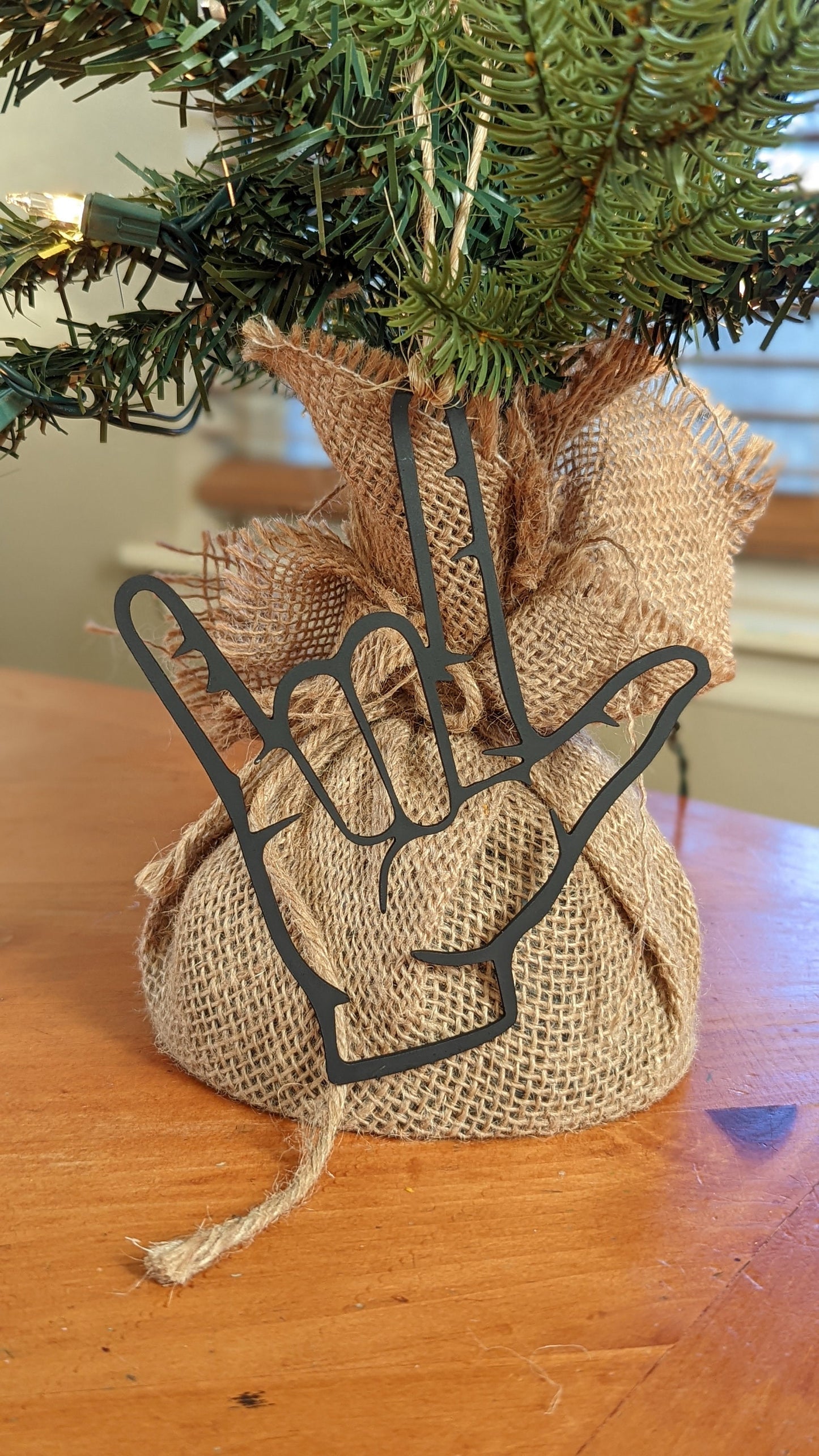 ASL I Love You Ornament | ASL Ornament | Sign Language Ornament | I Love You Ornament