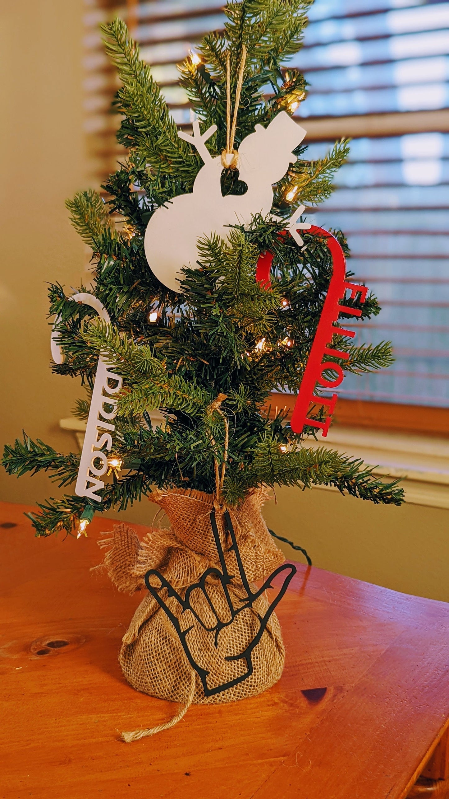 Candy Cane Ornament | Name Ornament | Kid Decoration | Candy Canes