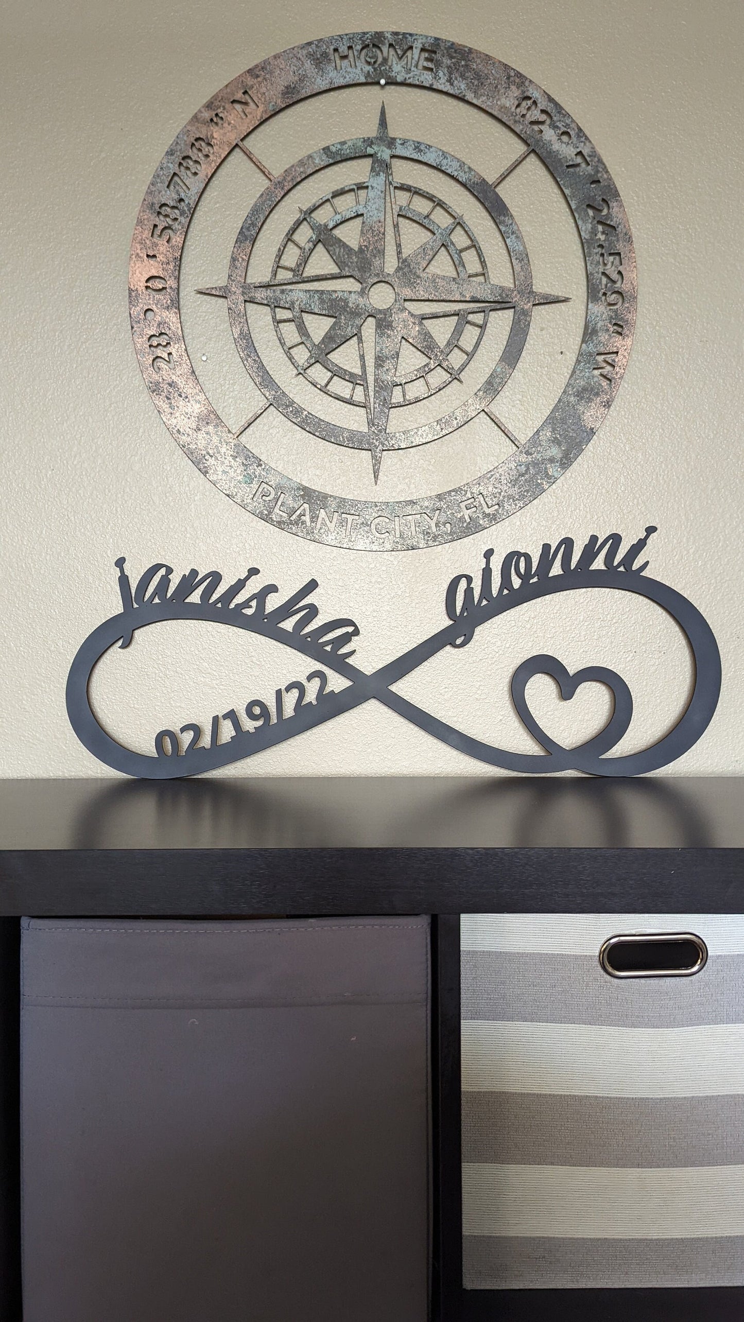 Infinity Heart | Custom Wedding Gift | Anniversary Gift | Valentines Day Gift